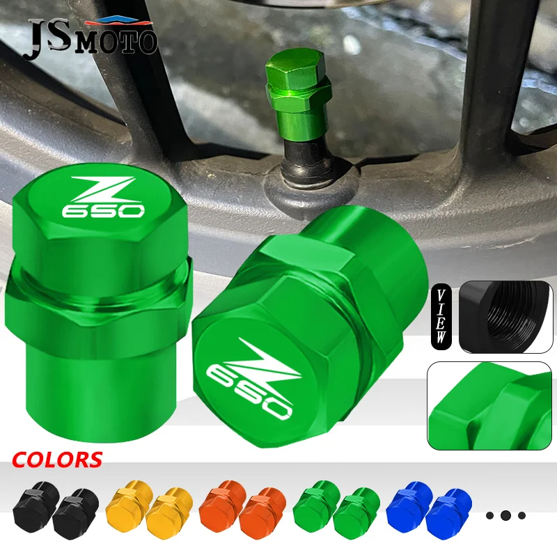 

High Quality For Z650 Z 650 z650 Motorcycle CNC Aluminum Wheel Tire Valve Stem Caps Airtight Cover Wheel Tire Cap Accessories