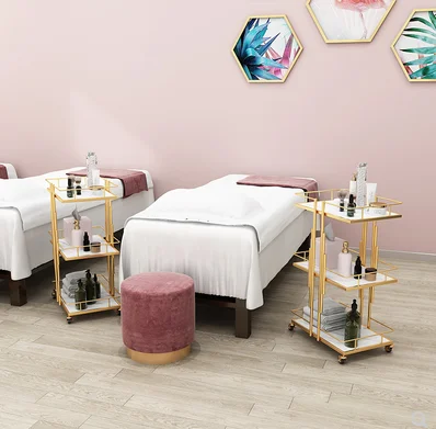 Minimalist beauty cart, beauty salon dedicated nail salon, hairdressing salon, cart, medical equipment, mobile storage rack