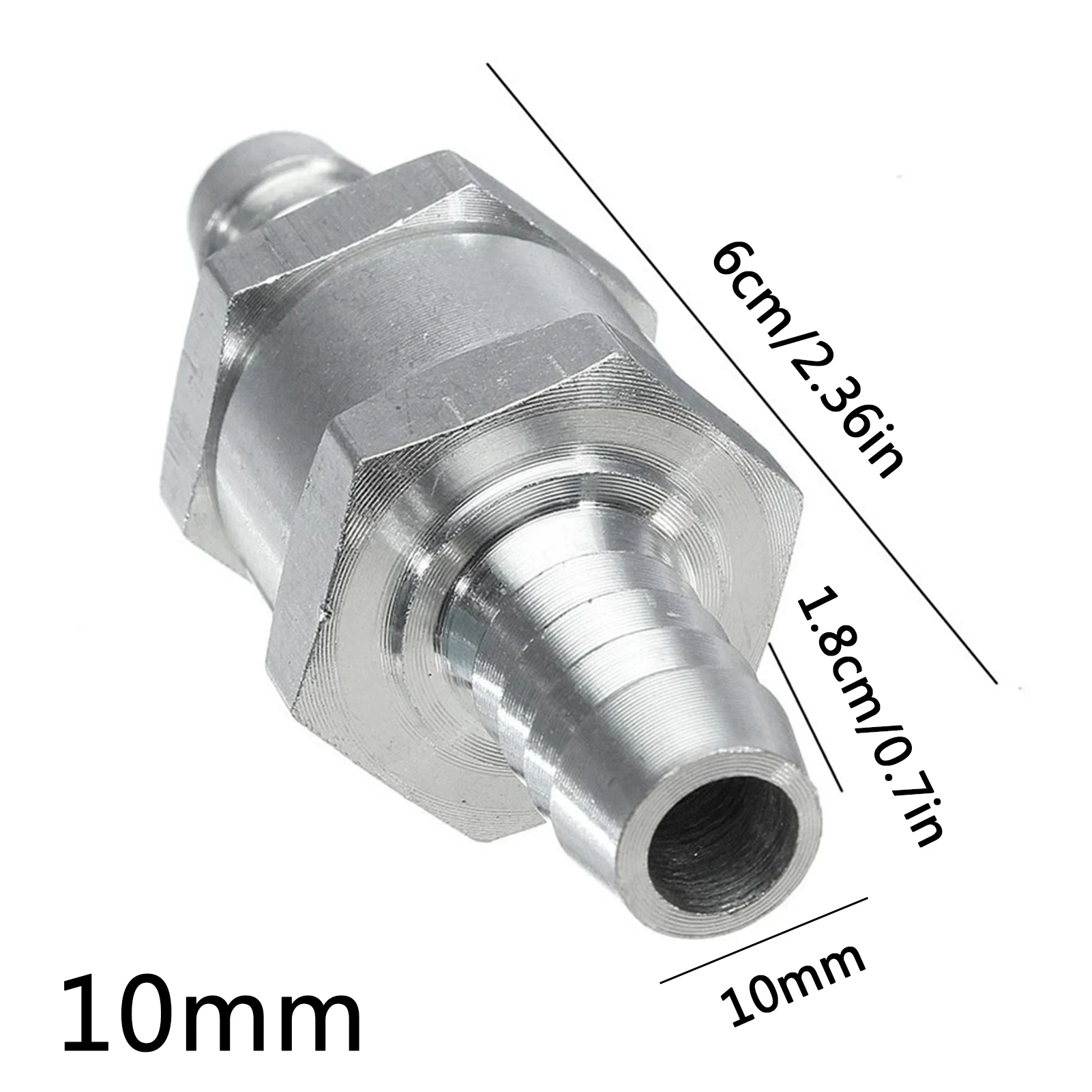 One Way 6/8/10/12mm Valves Aluminium Non Return Valve Fuel Oil Gas Check Valve for Car Automobile Oil Water Pumps