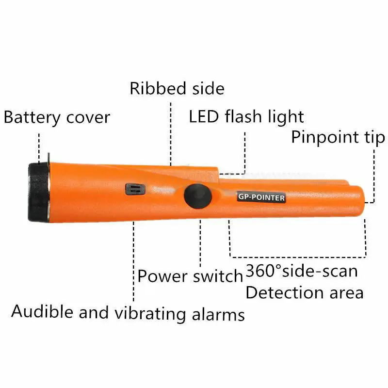 Metal Detector New Metal Detector Pointer Pinpoint GP-pointer Hand Held Metal Detectors Positioning Rod Detector IP68 Waterproof