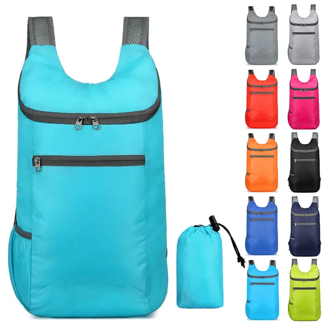 Mochila plegable impermeable para hombre y mujer, bolsa deportiva de gran capacidad, portátil, ideal para acampar, hacer senderismo, viajar, para exteriores