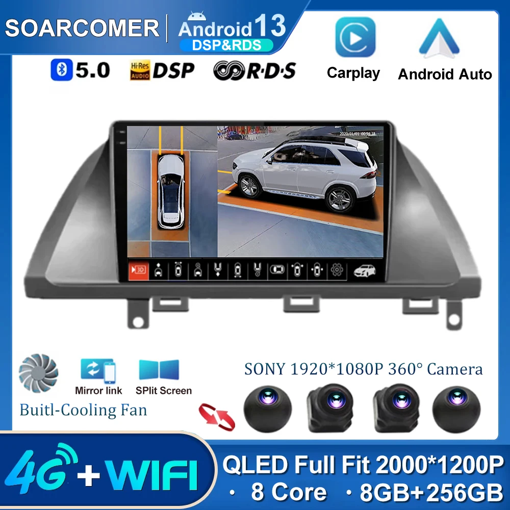 

Android 13 For Honda Odyssey 2005-2010 Car Radio Mutimedia Player WIFI Navigation GPS Stereo Carplay QLED DSP 2Din 2 Din No DVD