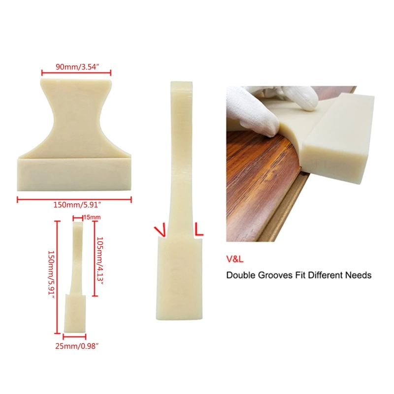 Compact Tapping Block for Laminate Plank & Wood-Flooring Installation Woodworking Tapping Block Wood Laminate Plank