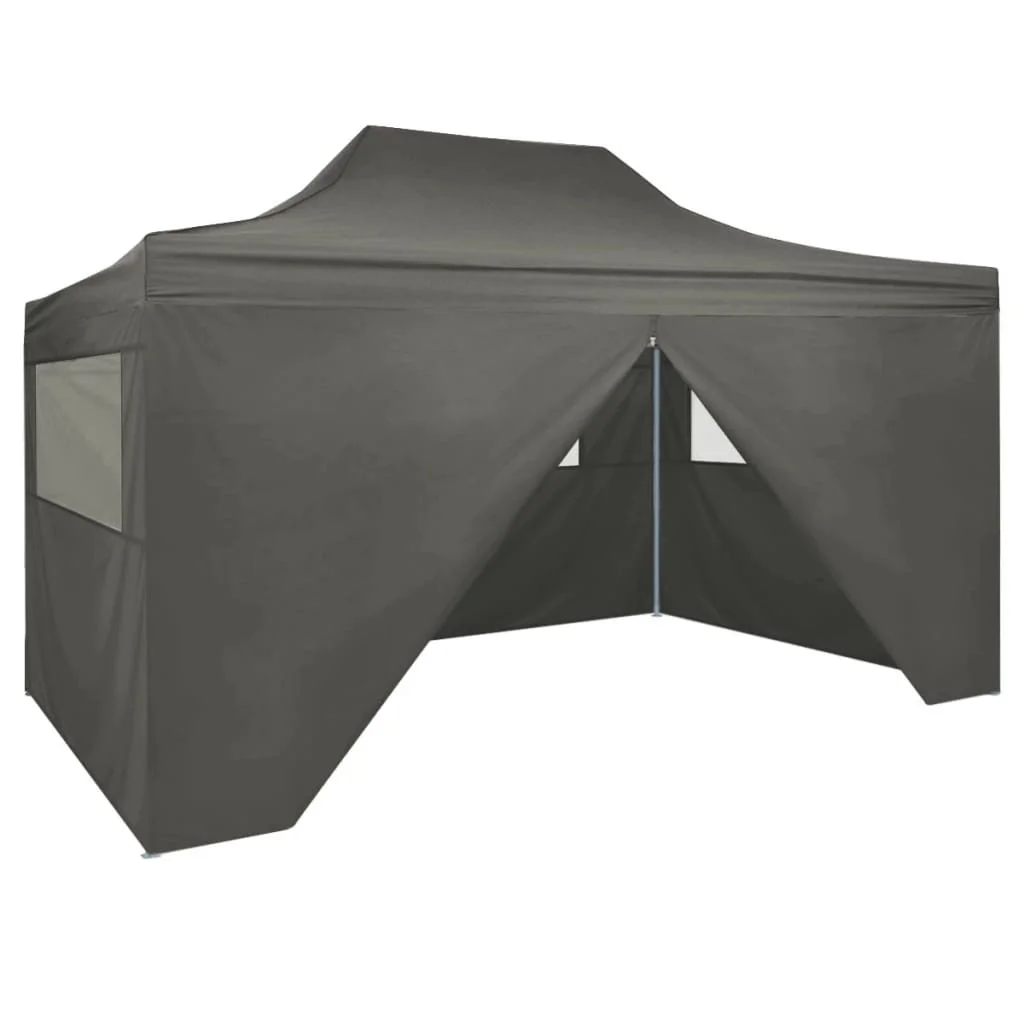 romantisch Vriendelijkheid Centrum Folding Tent Pop Up Party Tent With 4 Side Walls Outdoor Party Tent 8  Ground Stakes And 4 Ropes Included 3 X 4.5 M - Awnings - AliExpress