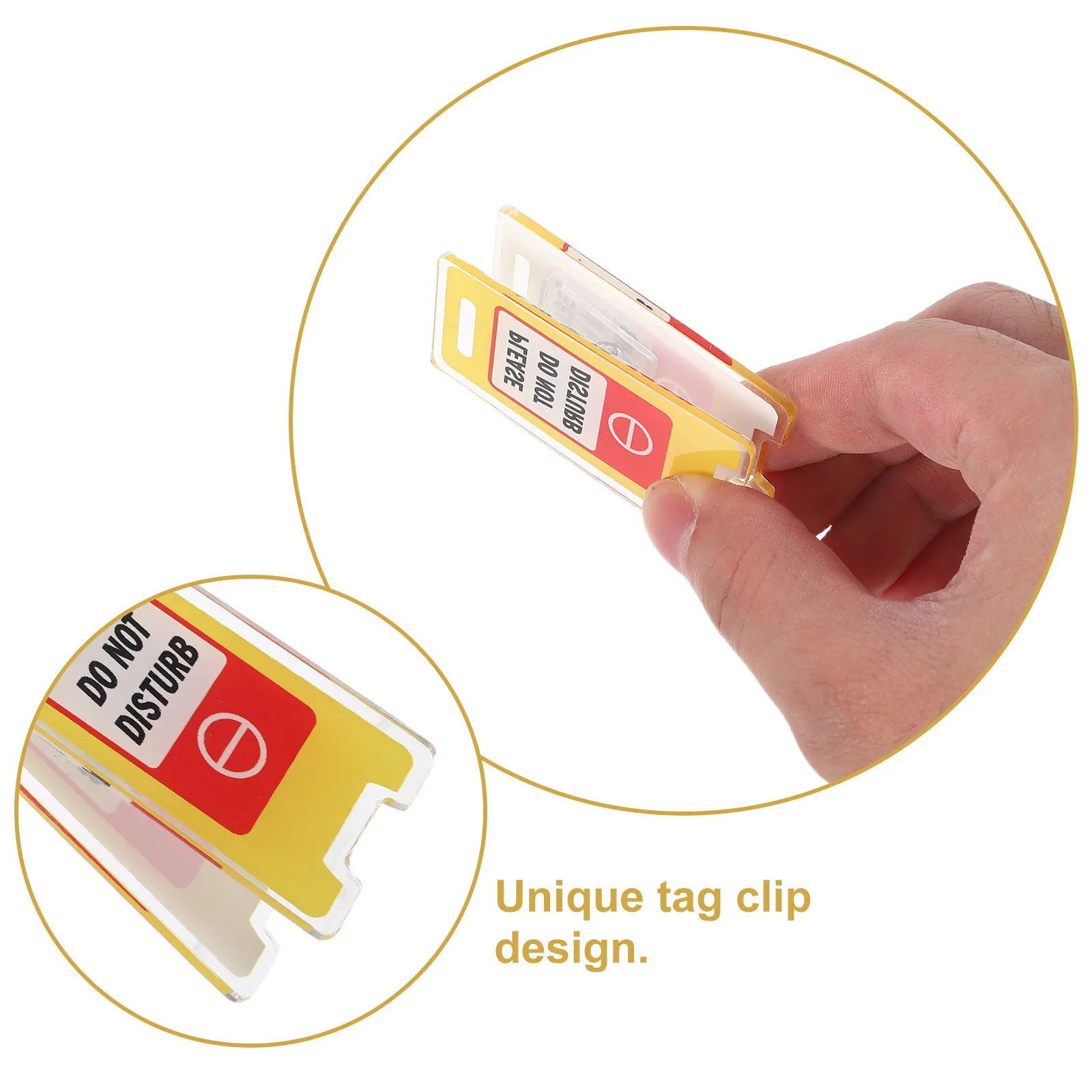 10Pcs 미니 메모 클립 홀더 아크릴 데스크탑 노트 디스플레이 스탠드 동료 책상 교사 직원을 방해하지 마십시오 표시용