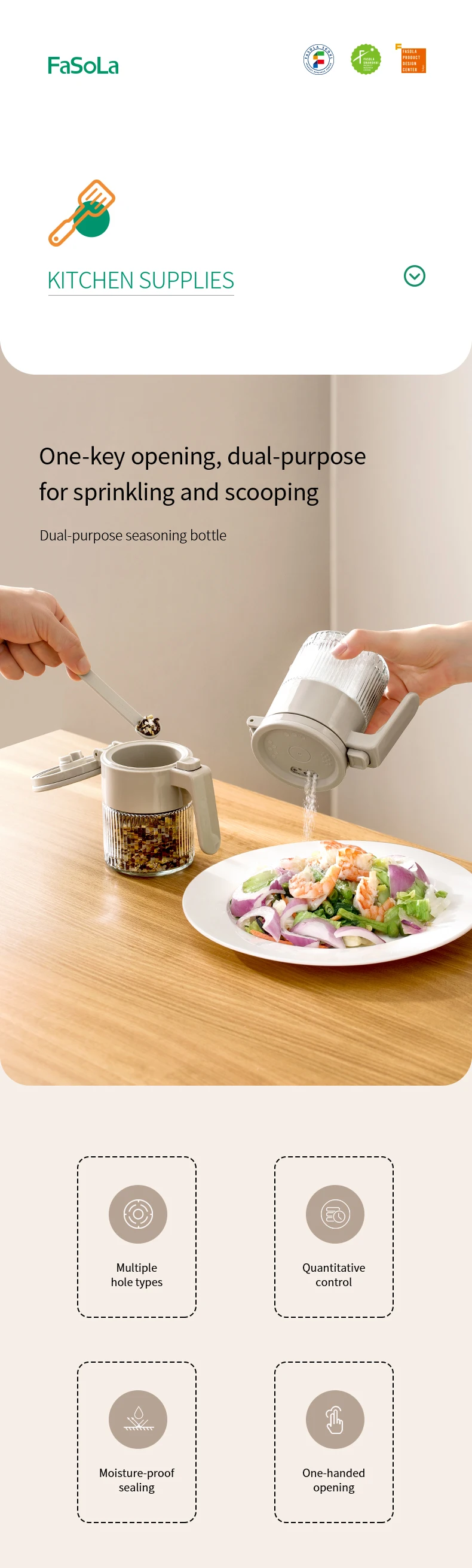 Dual-purpose Glass Salt And Spice Shaker For Kitchen Seasoning_voghion.com