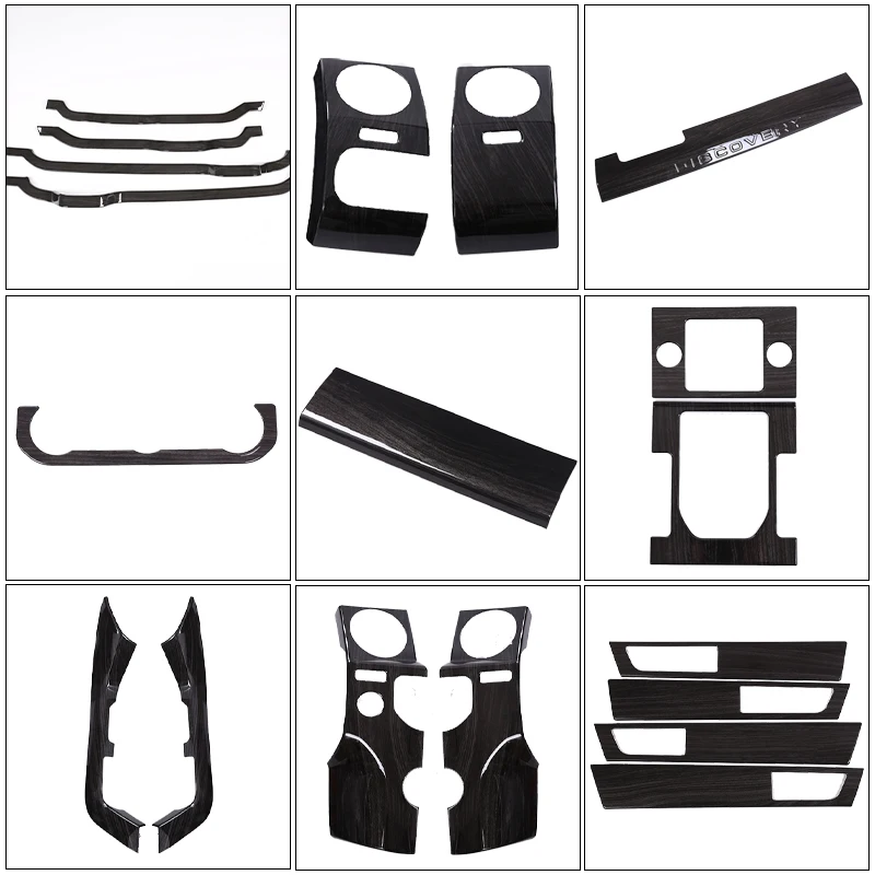 8pcs Black Car Door Handles Decorative Cover Trim For Land Rover - View #8