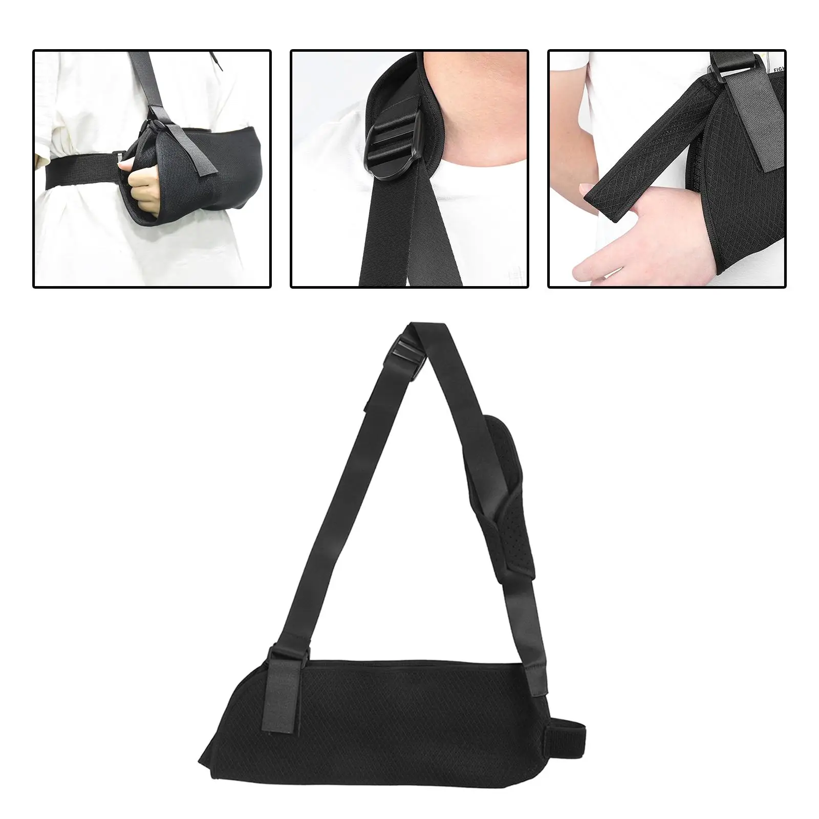 Arm Support Strap Breathable Comfortable Adjustable Lightweight for Arm Shoulder Immobilizer Wrist Elbow Support for Men Women