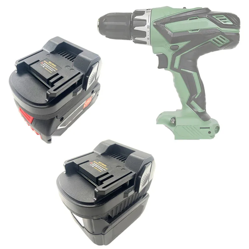 2 Pezzi Nuovo Per Bosch Per Makita 18V Bl1840 Converti In Hitachi / Hikoki Li-Ion Batttery Adapter Converter Power Tool Usa Bl1850