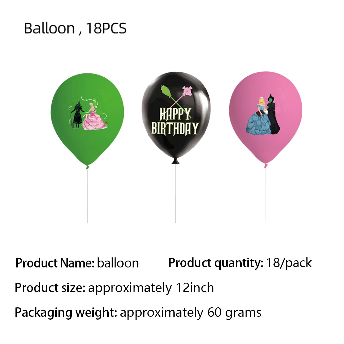 Böse Geburtstagsparty-Dekoration, magische Hexe, Ballon-Hintergrund, Kuchendekoration, 81,3 cm, Zahlenballon, Junge, Mädchen, Geburtstag, Babyparty – Detail 7