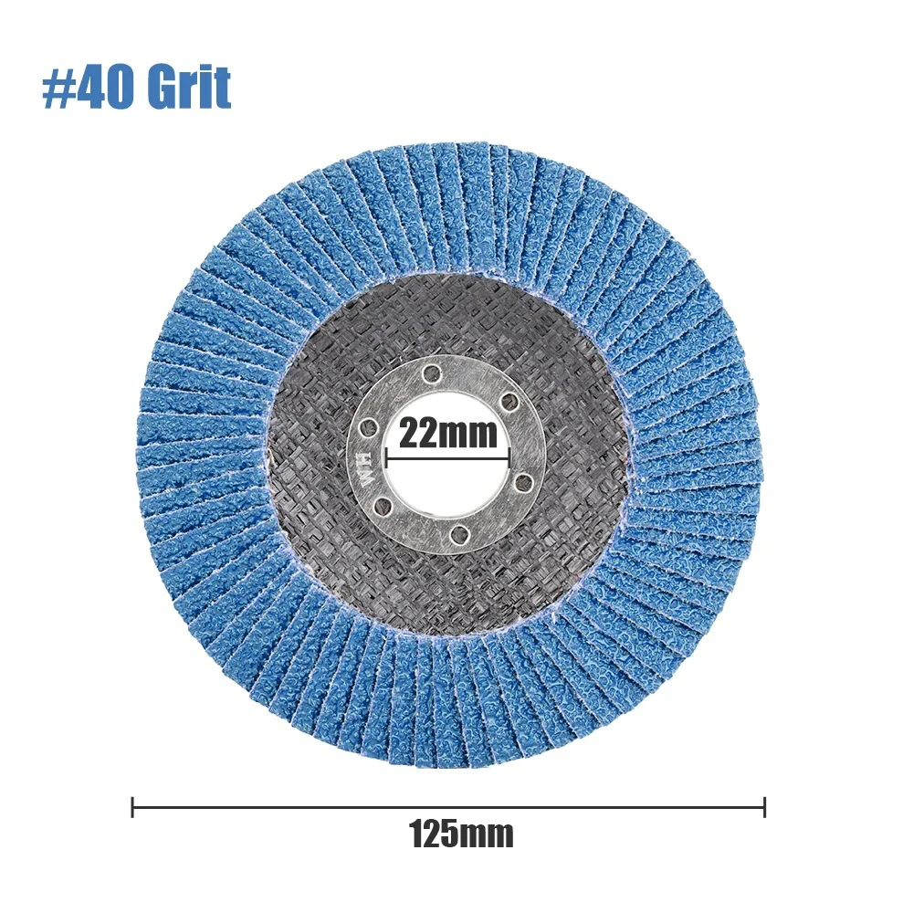 1pc 40 Grit 125mm