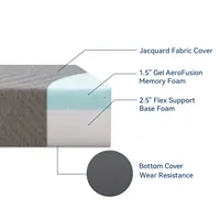 Hcore Folding Mattress, 4 Inch Foldable Memory Foam Mattress with Bag, Portable Mattress Topper for Floor, Camping, Guest 4