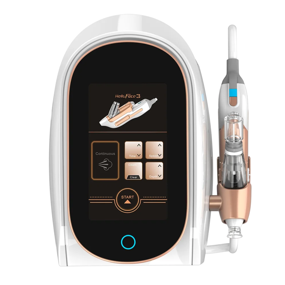 Newest Facial Mesotherapy Device No Needle Skin Rejuvenation Whitening & Lifting Beauty Machine Oxygen Jet Peel Machine