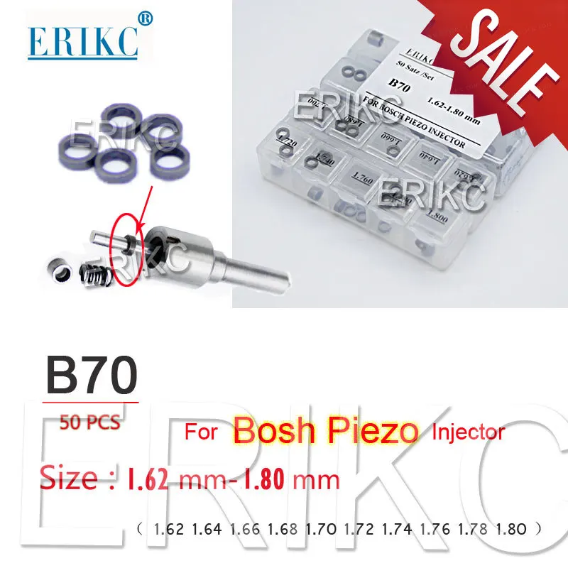 

Прокладки ERIKC B70 для топливного инжектора Bosch Pizeo Siemens, размер 1,62-1,80 мм, B61 0,97-1,015 мм, B60 1,34-1,52 мм