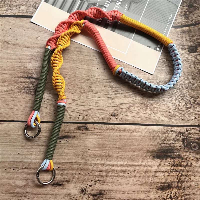Luxury Handmade Crossbody Smartphone Chain Strap with Heavy Metal Keyring