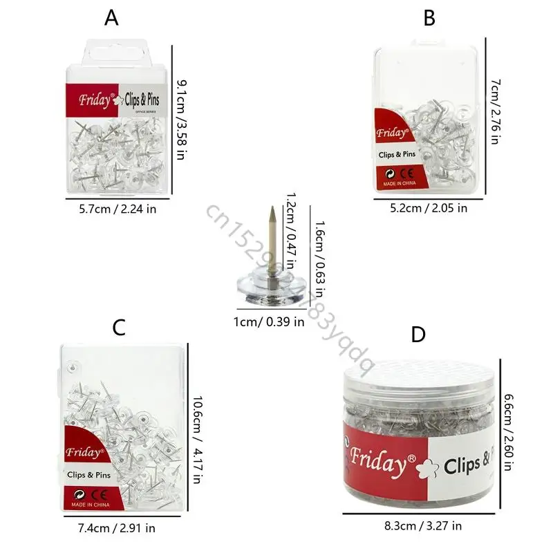 50/100/500Pcs 라운드 플랫 헤드 푸시 핀 공지 보드 압정 핀 코르크 보드 게시판 디스플레이 문서 사진 H7EC