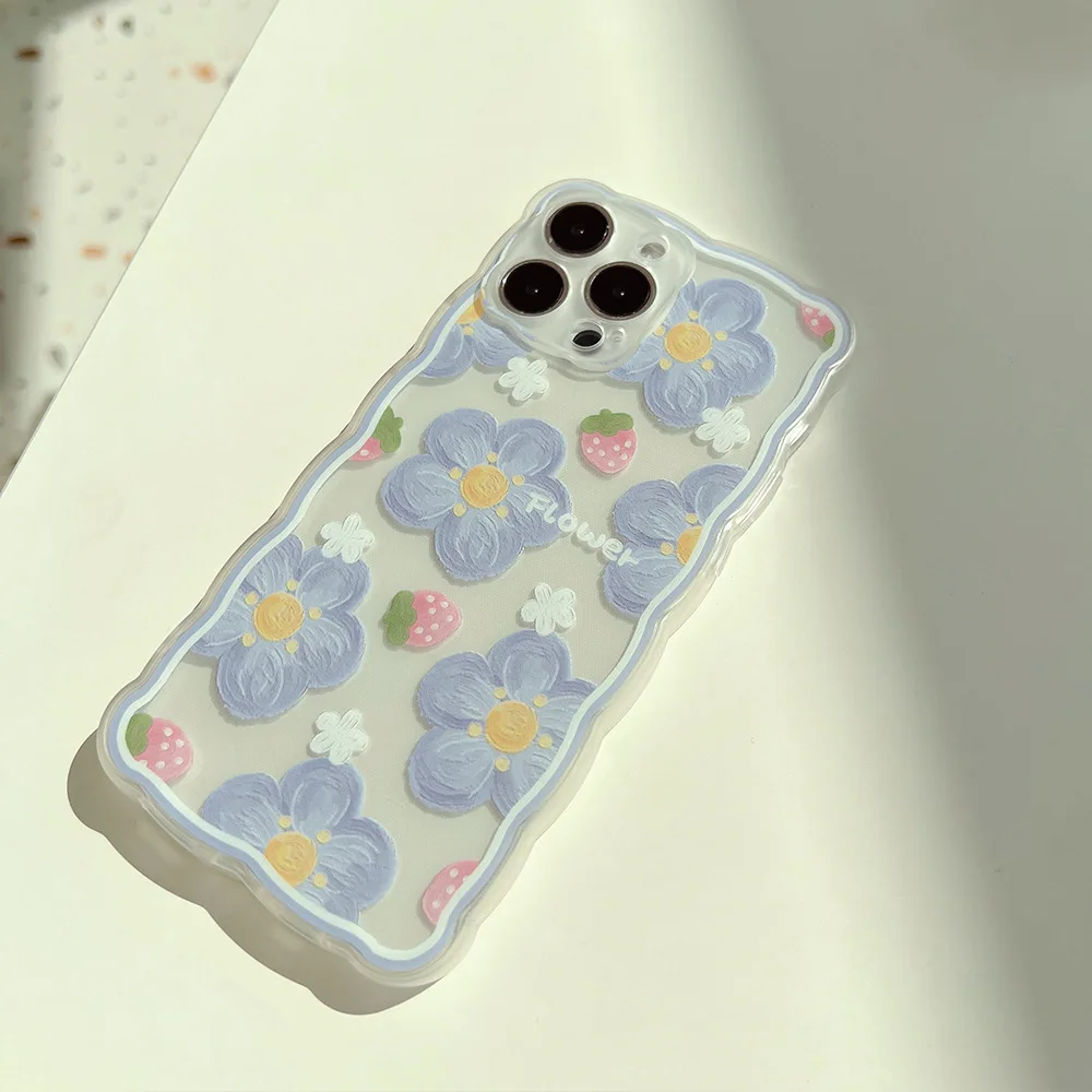 apple 13 pro max case Retro sweet summer oil painting flower art transparent Phone Case For iPhone 13 11 12 Pro Max XR Xs Max 7 8 Plus Case Cute Cover iphone 13 pro max clear case
