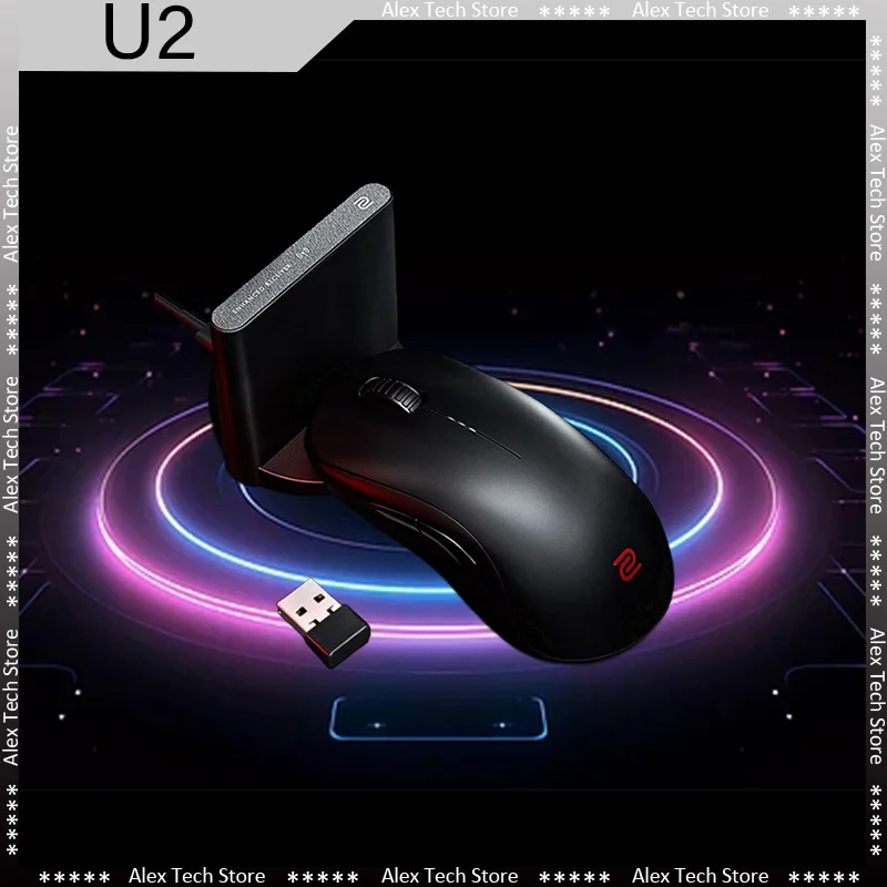 

New ZOWIE GEAR U2 wireless mouse 2.4G/wired USB Anti-interference symmetrical hand Ergonomics 3395 sensor PC Laptop gaming mouse