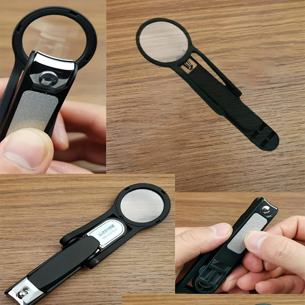 Creative Magnifying Glass Nail Clippers-Anti Splash Nail Clippers-Individually Fitted