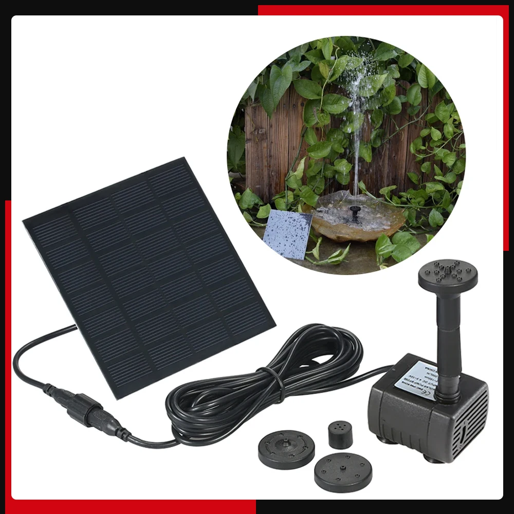 Monocrystalline Silicon Mini Solar Water Pump Power Panel Kit Fountain Pool Garden Pond Submersible Watering solar fountain,solar fountain pump,solar water pump