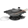 Electric Wok, 5 Qt, Black,Power Consumption : 120V 60Hz 1500W,heat up rapidly and maintain the heat,EASY TO HANDLE & CLEAN 1