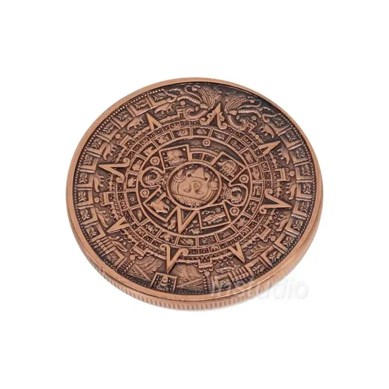 Moneta Di Profilassi Maya Del Messico Piramide Del Sole Moneta Di Bronzo Maya Monete Commemorative