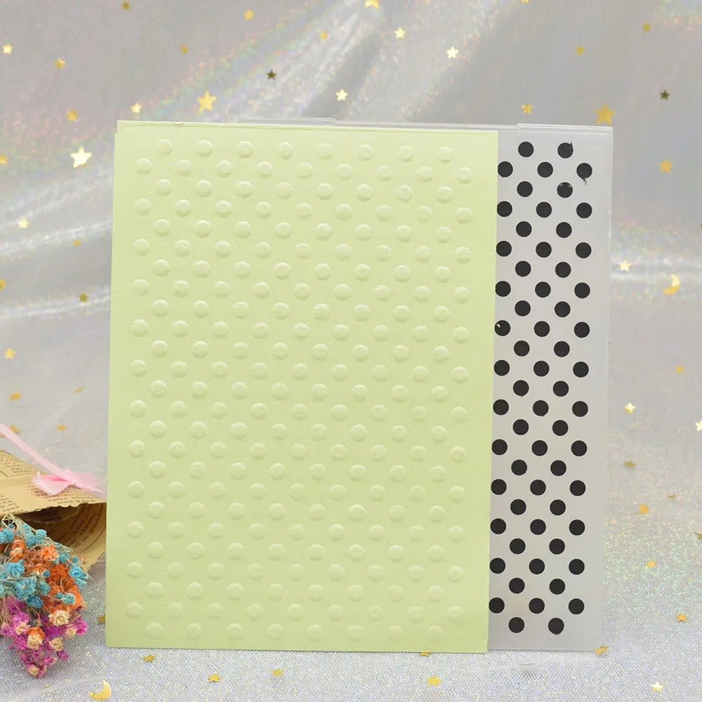 Dots Pattern 3D Embossing Folders DIY Scrapbooking Card Making Paper Craft Plastic Template Stencil plastic embossing folder embossing folder