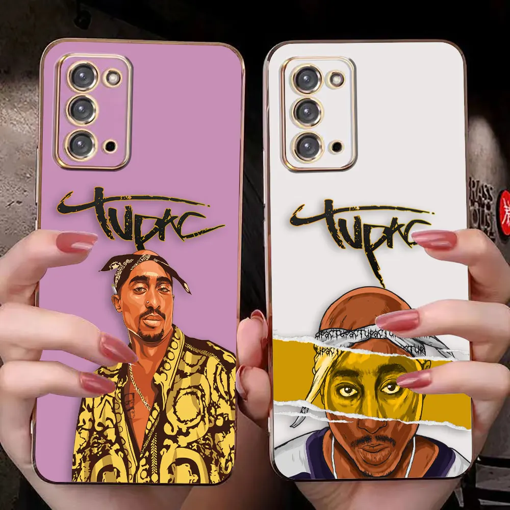 

Cover Smooth E-TPU Phone Case For Samsung A04 A05 A10 A50 A70 M14 M23 M33 NOTE 20 10 9 ULTRA 5G Case Singer 2Pac Tupac Shakur