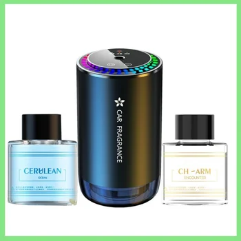 Smart Car Air Freshener with Projector Light - Car Star Top - USB Rechargeable Fragrance Diffuser - Adjustable Fragrance Intensi 1