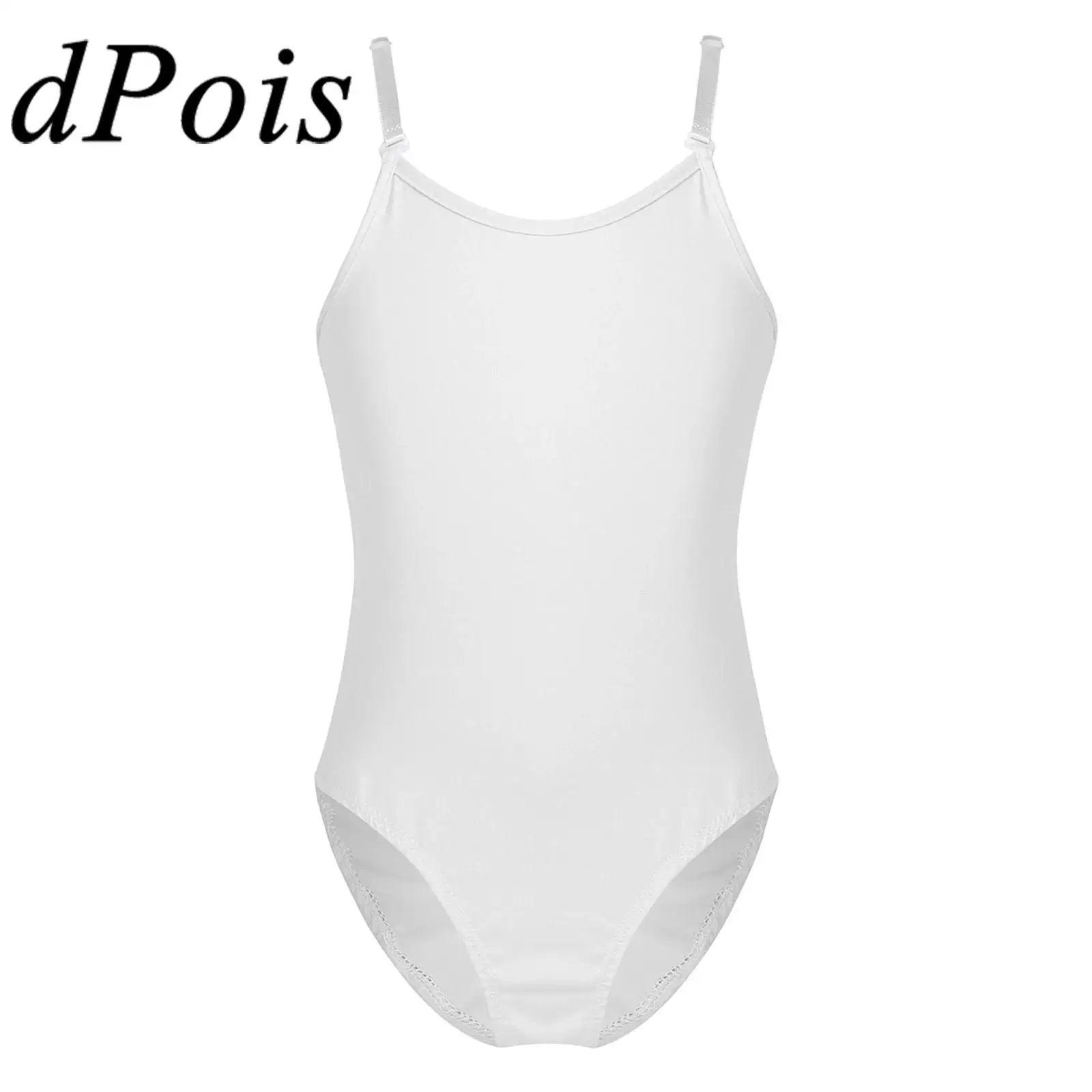 

Dpois Nude Teens Adjustable Strap Ballet Dance Leotard for Kids Ballet Tutu Girls Gymnastics Jumpsuit Children Sports Bodysuit