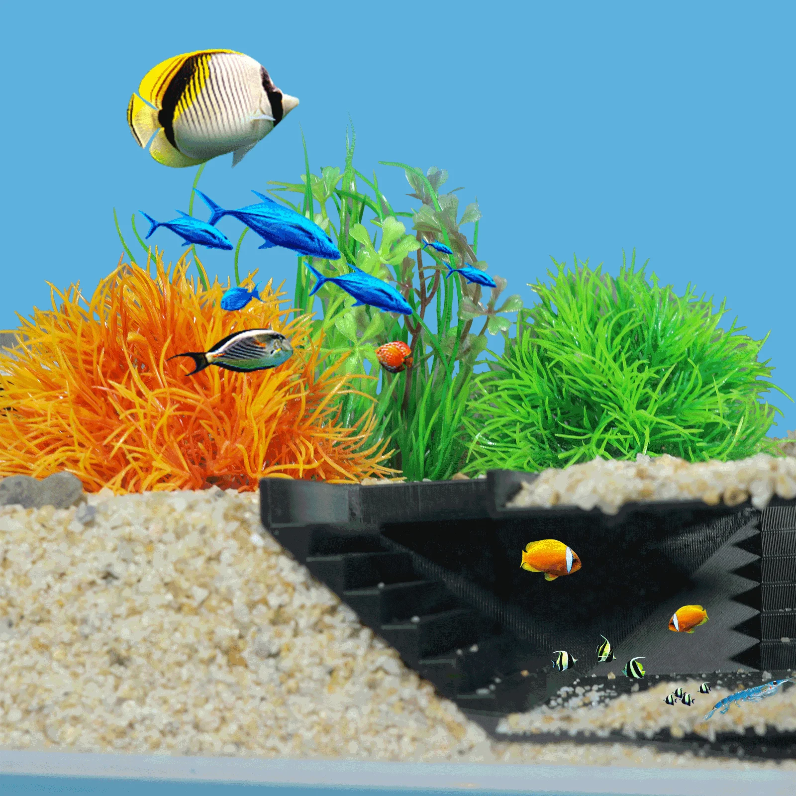 Aquarium Tunnel Hide Corner Shrimp Decorative Aquarium Tunnel Multifunctional Shrimp Cave Accessories Fish Tank