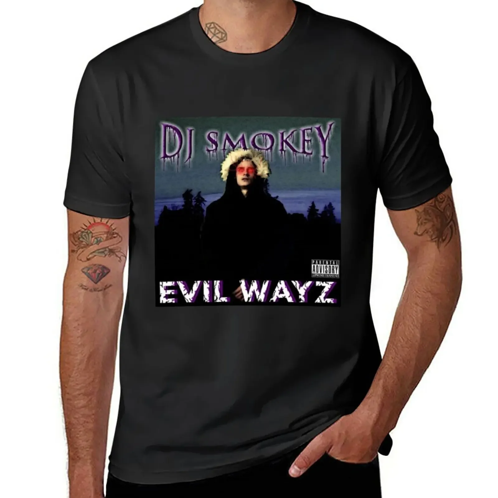 

DJ SMOKEY evil wayz T-Shirt Short sleeve tee customs design your own mens workout shirts