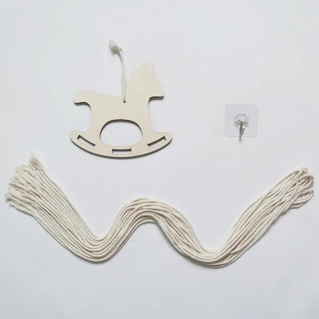 INS Nordic Wooden Cloud Baby Hair Clips Holder Princess Girls Hairpin Hairband Storage Pendant Jewelry Organizer Wall Ornaments O