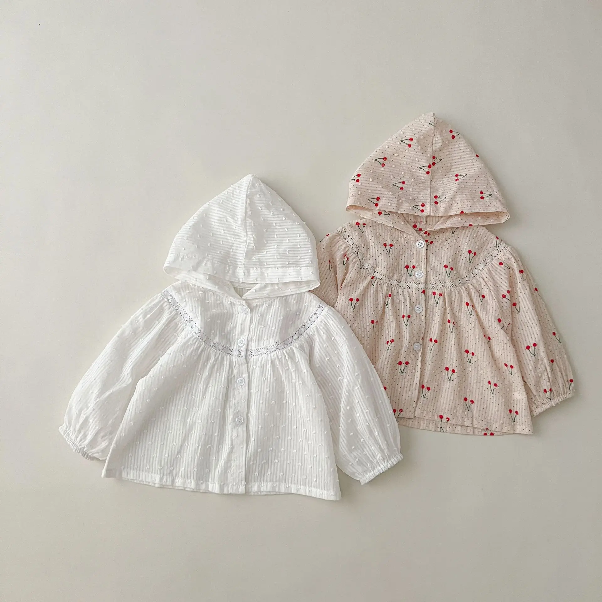 Baby Summer Sunscreen Jacket Infant Girl Long Sleeve Cotton Cardigan Toddler Thin Hoodie Sunscreen Clothes