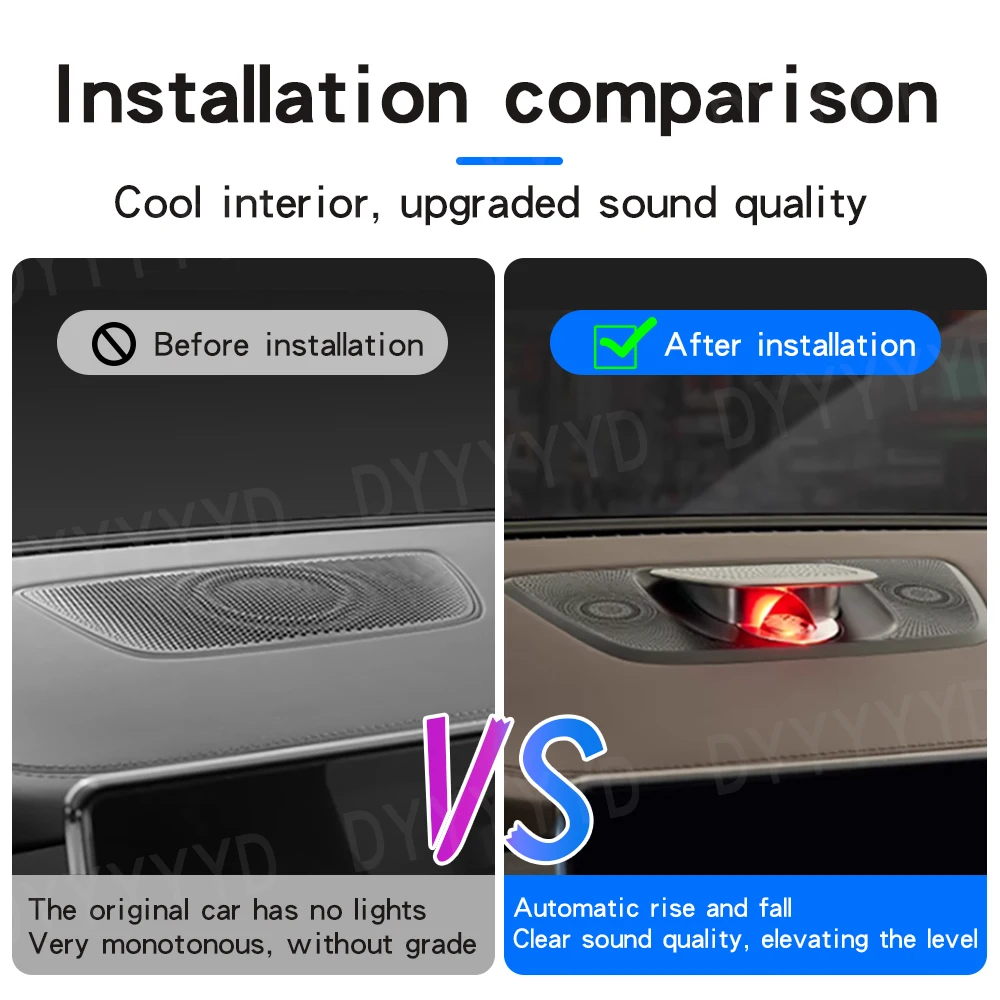 BYD 한 씰 06 스피커 DMI 자동 리프팅 센터 트위터 오디오 EV 트레블 앰비언트 라이트 개조 차량용 사운드 스피커