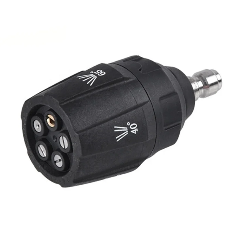 5 In 1 High Pressure Washing Nozzle 1/4 Quick Connector Rotating 0/15/25/40/65 Degree Car Washer Spray Nozzle pressure washer