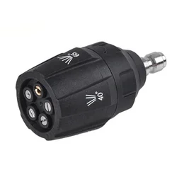 5 In 1 High Pressure Washing Nozzle 1/4 Quick Connector Rotating 0/15/25/40/65 Degree Car Washer Spray Nozzle pressure washer