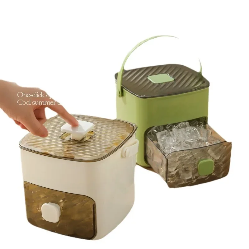 Ice Cube Mold Ice Making Box Hockey Artifact Grinding Tool Large Capacity Storage Household Food Grade Refrigerator