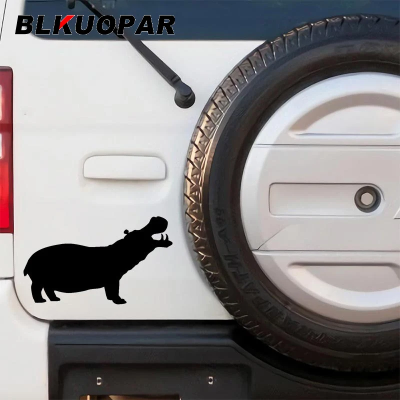 

Автомобильная наклейка BLKUOPAR для бегемота, персональная графическая наклейка, окклюзия, царапины, окна, холодильник, кондиционер, Стайлинг автомобиля