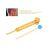 New Aluminum Alloy Tuning Forks,111Hz Tuning Fork with Hammers for Nervous System Testing Sound Healing Therapy,Gold 5