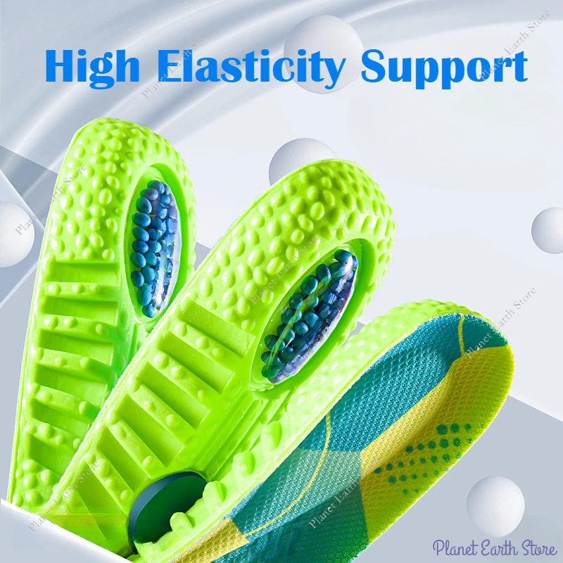 Size 35-46 1 Pair Sport Shock Absorption Insoles Air Cushion Breathable Arch Support Orthopedic Shoe Pads