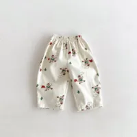 1-6 Age Children's Clothes Baby Boys And Girls Summer Thin Harem Pants Printed Cartoon Fashion Kids Casual Trousers Loose 3