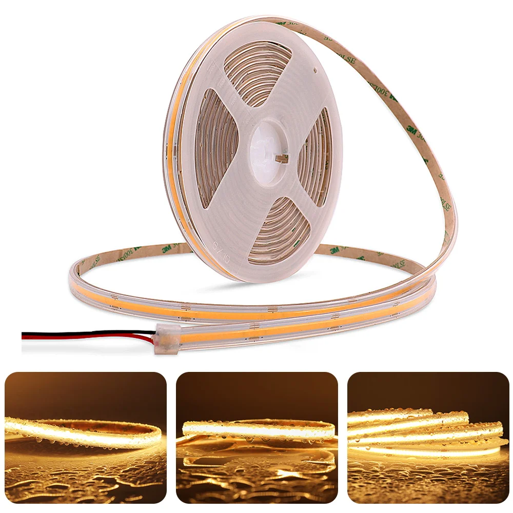 IP68 Waterproof LED Strip Lights Flexible LED Tape 12V 24V IP68 Warm ...