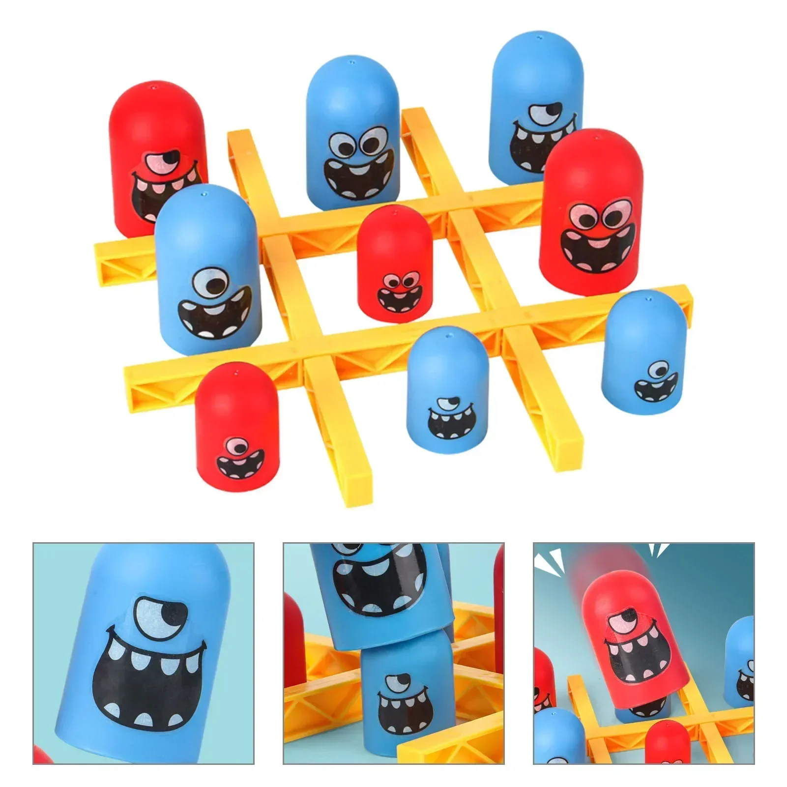 Tic Tac Toe Big Eat Small Gobble Board Game Parent-Child Interactive Educational Toys For Kids Christmas Gifts Tic Tac Toe Game 5