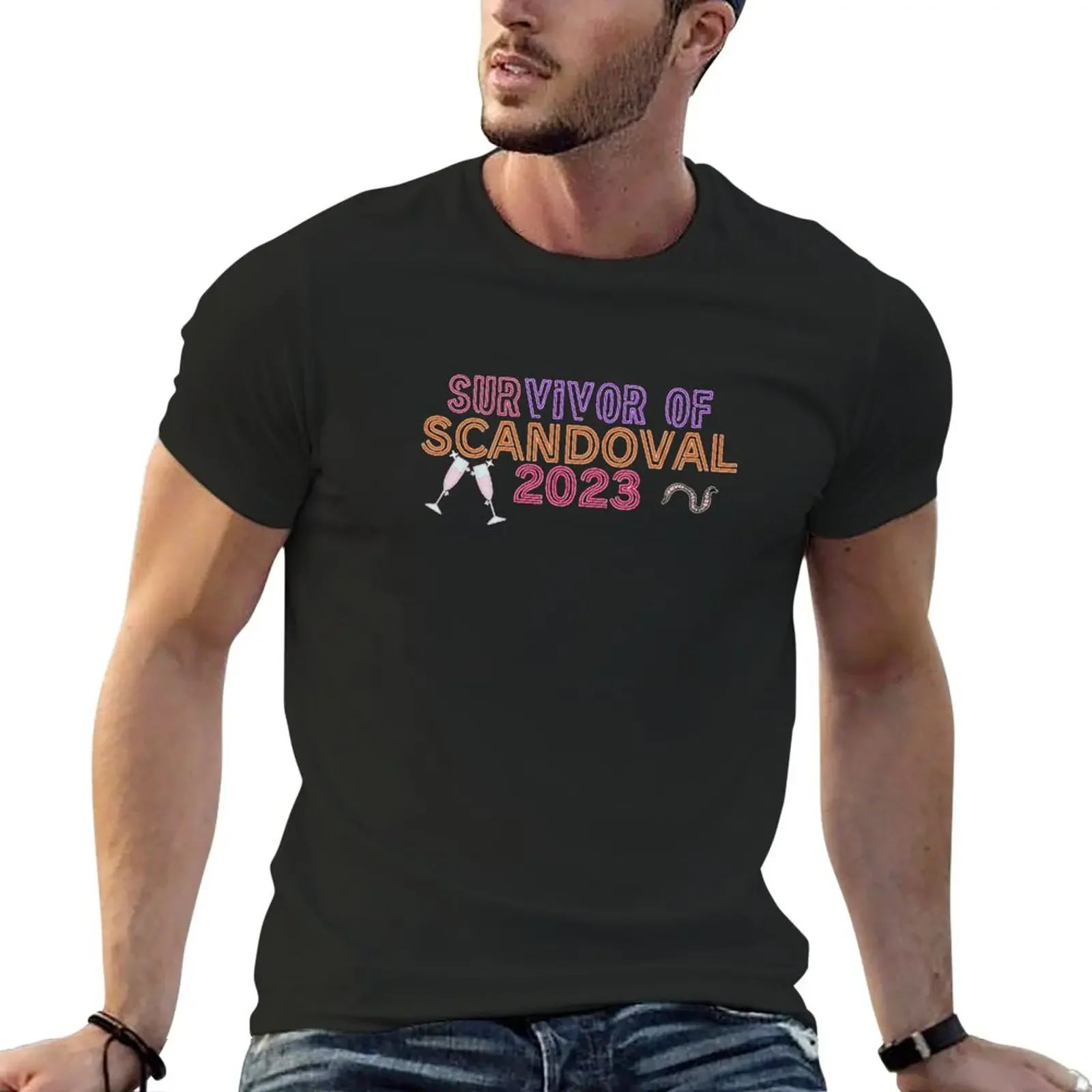 

Survivor Of Scandoval T-Shirt kawaii clothes sports fans tees fruit of the loom mens t shirts
