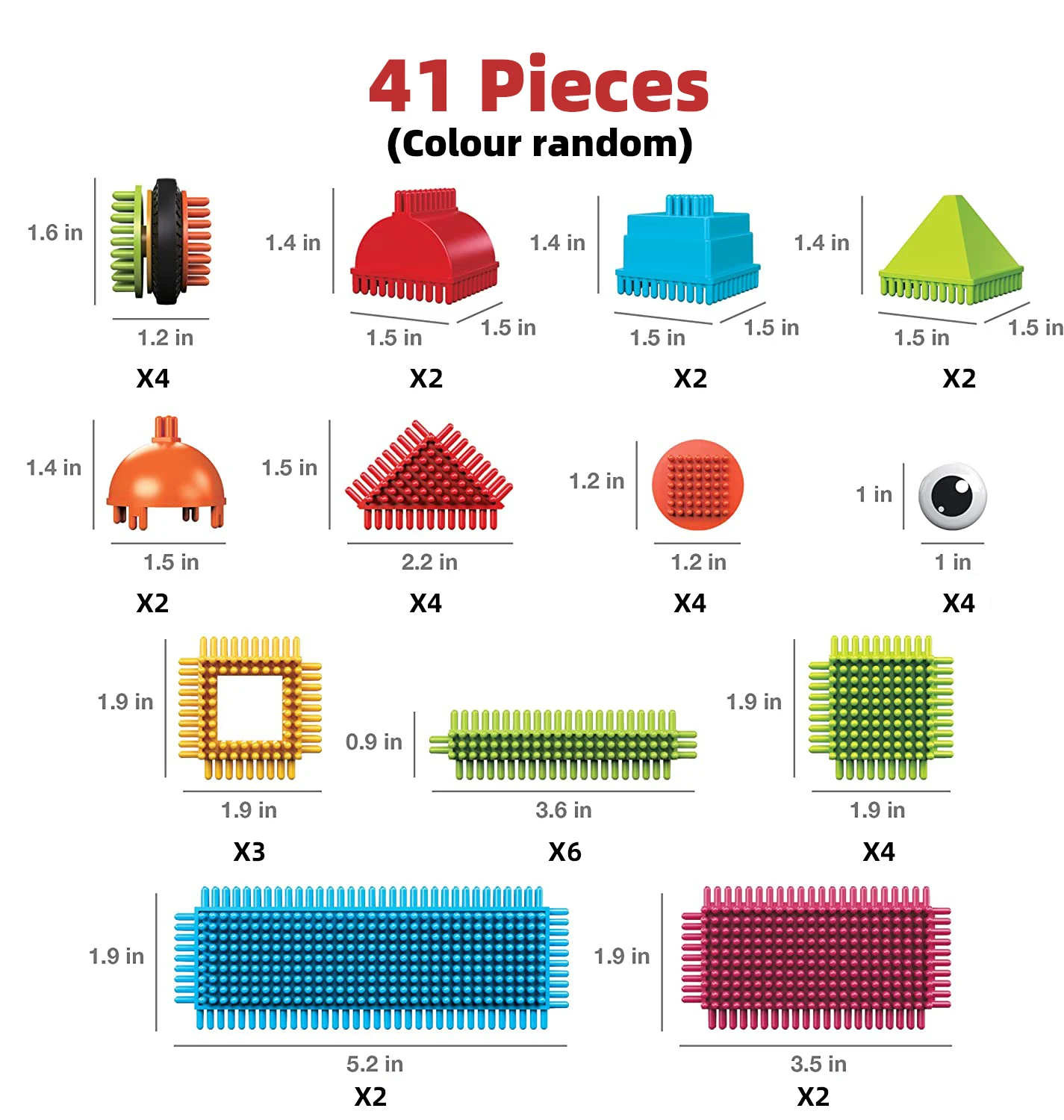 Kids DIY Building Block Child's Bristle Shape Brick Intellectual Modeling Interactive Parent-Child Assembly Educational Toys puzzle toys building blocks toys