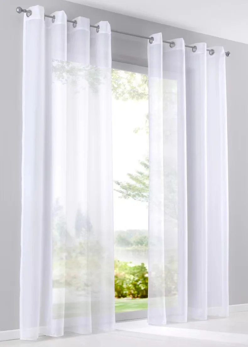 

American Pure Sheer Curtain For Living Room Bedroom White Transparent Window Tulle Curtains For Kitchen Home Decoration Drapes