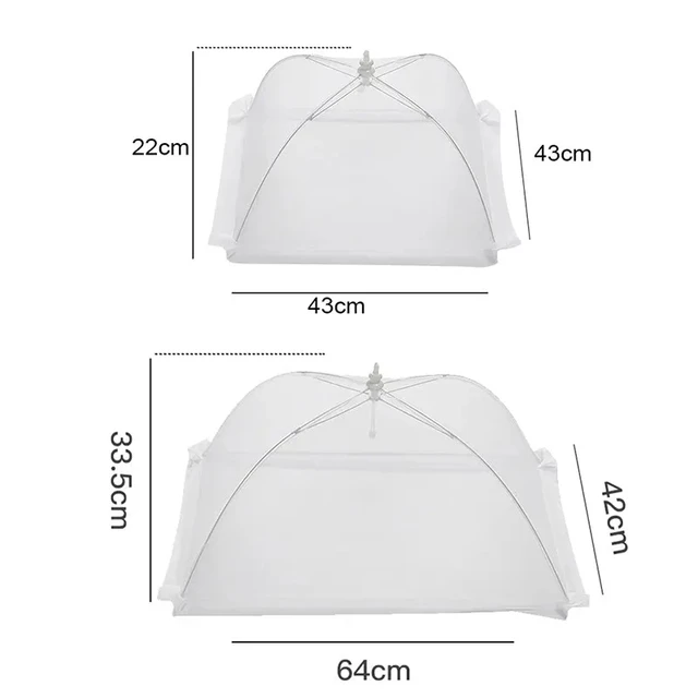 Food Cover Mesh Folding Washable Flies Tables Cover Insect Proof Protective Dish Covers Home Kitchen Storage Accessaries 6