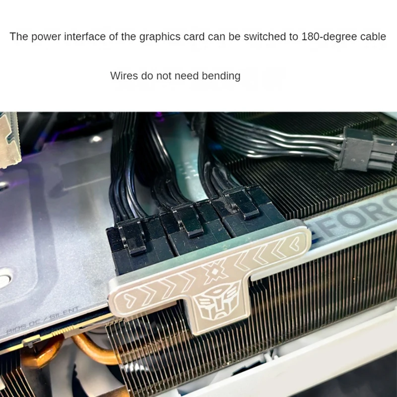 파워 스티어링 커넥터 턴 헤드 수-암 3x8 핀-40 시리즈, ATX3.0, 12VHPWR, 12 + 4P, 600W, 180 도