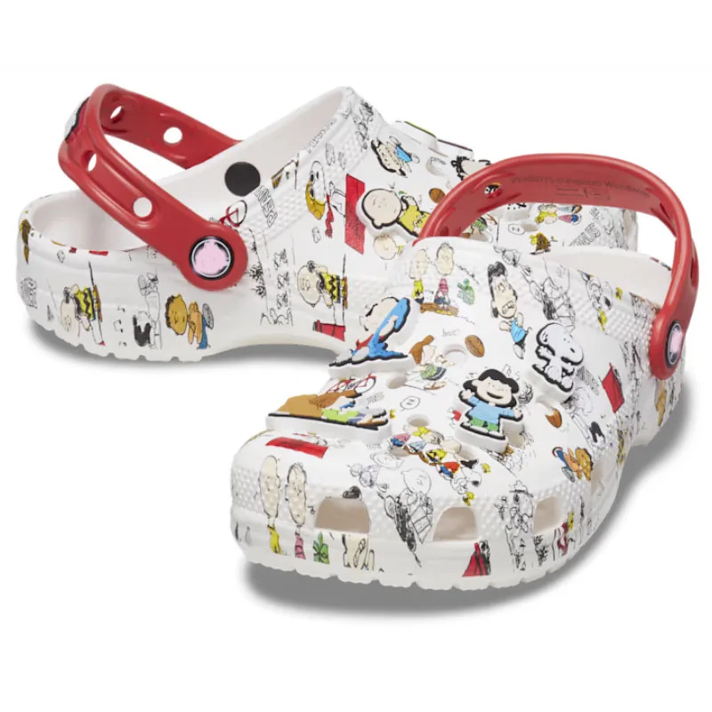 

Sanrio Hello Kitty Snoopy Sandals Children Flat Shoes Crocs Summer Kawaii Fashion Soft Sole Sand Slipper Girls Birthday Gift